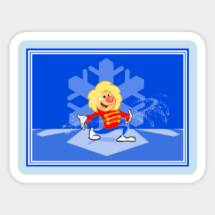 Winter Clown Sticker